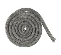Guarnizione per corda per stufa, 14 mm/16 mm x 2 m, colore nero, guarnizione per porta della stufa a legna, guarnizione ignifuga per caminetti (16 mm)