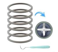 Guarnizione per frullatore, 6 anelli di tenuta in silicone con labbro per estrattore spremiagrumi da 600 W 900 W, eccellenti prestazioni di tenuta, previene perdite, uso domestico e cucina