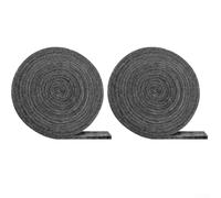 Guarnizione per griglia in feltro ignifugo, 2,3 cm x 3 mm x 4,5 m, autoadesiva, ad alta temperatura, nastro sigillante per forno Weber e fumatori offset (2 pezzi)
