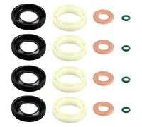 Guarnizione per Iniettori 1.6 HDI, Kit Rondella Guarnizioni Iniettori Diesel, 16 PCS O-Ring Kit Anello Protettore, Riparazione Guarnizione Iniettore Per Focus Ford C-Max Fiesta Fusion C3 C4