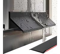 Guarnizione per la gestione della pioggia per scorrevoli e battenti con geometria funzionale per limitare l'ingresso dell'umidità in condizioni di vento (4,3 x 150 cm)