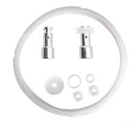 Guarnizione per pentola a pressione per kit di ricambio ad anello e valvola galleggiante, guarnizione in silicone trasparente per fornelli elettrici da litri e 6 litri, parti della valvola di rilascio