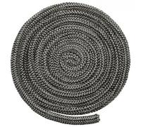 Guarnizione per porta, corda antincendio, 25 mm, lunghezza 2 m, kit di colla, per stufa, ignifugo, ad alta temperatura, miglioramento della casa