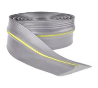 Guarnizione per porta del garage, 4,8 m, universale, resistente alle intemperie, in gomma, per porte del garage, ideale per mantenere i garage puliti e asciutti (grigio)