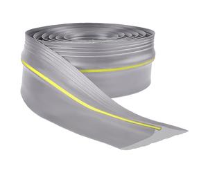 Guarnizione per porta del garage, 4,8 m, universale, resistente alle intemperie, in gomma, per porte del garage, ideale per mantenere i garage puliti e asciutti (grigio)