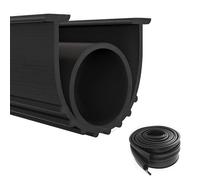 Guarnizione per porta del garage, 6 m, in gomma, resistente alle intemperie, per porte del garage, fai da te (6 m)