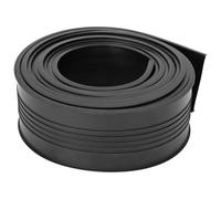 Guarnizione per porta del garage in PVC nero, 70 x 6 mm, 2,5 m, UV e | PVC resistente, resistente ai raggi UV, impermeabile, barriera pioggia neve sporco, design moderno, adattabile, 2,5 m, nero