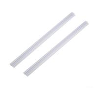 Guarnizione per porta della doccia, deflettore per vetro, facile da montare, lunghezza personalizzabile per un'efficace prevenzione delle perdite, 17 mm, 2 pezzi