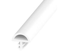 Guarnizione per porta della stanza in TPE, 5 m/10 m/30 m, guarnizione in gomma, resistente al vento e alla pioggia, per porte, finestre (bianco, 10 x 5 mm x 5 m)