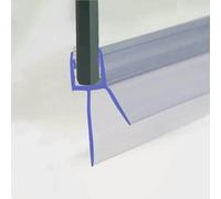 Guarnizione per porta doccia in PVC, guarnizione per doccia, per vetri da 4-6 mm, fessura 23,0 mm, colla, guarnizione impermeabile n. 40 n. 50, fessura 18 mm, 2 pezzi da 50 cm