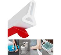 Guarnizione per Porta Doccia in Silicone per Bagno, per stanze umide, per Evitare Il traboccamento dell'Acqua | Striscia Impermeabile autoadesiva e Pieghevole per la separazione tra Umido e Asciutto