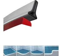 Guarnizione per Porta Doccia in Silicone per Bagno, Stanza umida, Pavimento, impedisce Il traboccamento dell'Acqua | Striscia Impermeabile autoadesiva e Pieghevole per la separazione tra Umido e asci