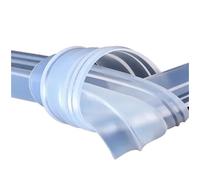 Guarnizione per porta doccia, Striscia di tenuta for schermo doccia in silicone sagomato trasparente 6-12 mm 1-3 m(H-10mm,2Meter)