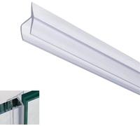 Guarnizione per Porta Doccia, Striscia di Tenuta per Schermo, Striscia di Tenuta per Schermo Curva per Sostituzione di Strisce di Tenuta per Schermo da 6-12 mm, Vetro Curvo Dritto, Materiale in silic