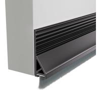 Guarnizione per porta e spazzola autoadesiva per insonorizzazione e protezione dal vento, guarnizione in gomma per coperture di porte con spazzola, guarnizione per porta a spazzola come protezione dal