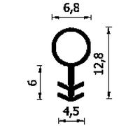 Guarnizione per porta interna in legno A 109K bob.33 metri