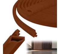 Guarnizione per porta, marrone, 15 m, in gomma resistente per protezione da correnti d'aria e acustica