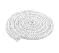 Guarnizione per porta stufa a legna, resistente al fuoco, alta temperatura, 3 m, 10 mm x 3 m, bianco