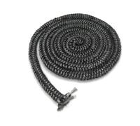 Guarnizione per Porta Stufa, Corda per Sportello Stufa Pellet, Cavo di Tenuta, Guarnizione Stufa a Legna, Fibra di Vetro Corda Ignifuga per Stufa, per Forno Stufe Caldaia, Nero, 14MM*3M