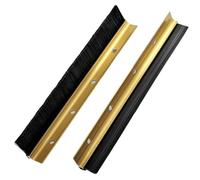 Guarnizione per Porte con Spazzola, in Alluminio con Spazzola Nera, Lunghezza 99 cm, Supporto a Forma di F, Adatta a Fessure di 3 cm - Guarnizione Resistente per Un Maggiore Risparmio energe