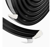 Guarnizione per porte e finestre, in schiuma, autoadesiva, per porte e finestre, colore nero, 5 m