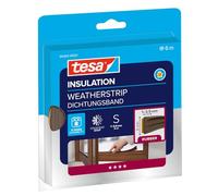 TESA 05463 BR - Guarnizione in gomma tesamoll®, Profilo a E, 6 m, marrone