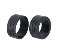 Guarnizione per supporto per computer da bicicletta, confezione da 4, anello rondella per manubrio, 25,4 mm, 31,8 mm, distanziatore per accessori da ciclismo Garmin Edge, in plastica nera