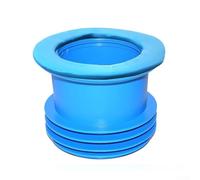 Guarnizione per tubo di scarico WC per anello, rondella in gomma per tubo di scarico ad anello, per tubo di scarico da 100-110 mm, sifone antiodore, blu (M0510)