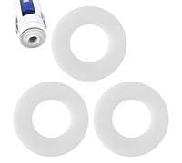 Guarnizione per valvola di scarico, confezione da 3 pezzi, in silicone bianco, ideale per valvola di scarico standard SV01967, kit di ricambio per cassetta WC, compatibile con rondella a membrana