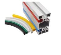 Guarnizione piatta da 10 metri 6 mm/8 mm/10 mm for profilo in alluminio serie 20/30/40/45/50/60, copertura/pannello for slot morbido, estrusione for stampante 3D(Gray,10mm for 45 series)