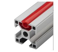 Guarnizione piatta da 5/10 metri da 6 mm/8 mm for profilo in alluminio EU serie 20/30/40, copertura/pannello for slot morbido, estrusione for stampante 3D(Red,5M,6mm for 20 series)