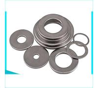 Guarnizione piatta in acciaio inossidabile 304, guarnizione sottile per ispessimento della rondella, mesoni a rondella piatta a bordo largo e piccolo 50PCS-M12 X 18 X 1