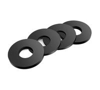 Guarnizione piatta in gomma nitrilica nera da 50-200 pezzi, H2,5-H3 mm, guarnizione di tenuta impermeabile(ID4xOD7xH2.5-200pcs)