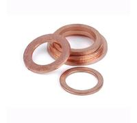 Guarnizione piatta in ottone e rame per barca M21, M22, M23, M24, M25, M26, M27, M28, M30, guarnizione piatta per tappo del pozzetto, 2 mm (M26 x 35 x 2, 5 pezzi)