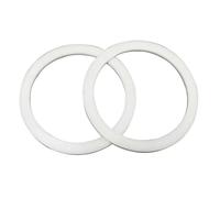 Guarnizione piatta in PTFE rigido da 1,25/1,5/2 mm di spessore, 10 pezzi, diametro interno 5-160 mm, resistente alle alte e basse temperature per flangia,IDxODxCS,28x38x2mm