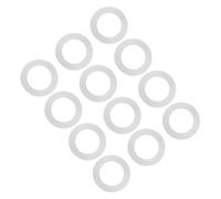 Guarnizione Piatta in Silicone 12 Pezzi - Anello di Sigillatura per Tubo, Rubinetto e Collegamento Spruzzatore, Rondella Antiperdita Bianca per Connessioni Idrauliche