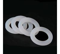 Guarnizione piatta in silicone ad alta tenacità da 100 pezzi for raccordi BSP NPT da 1/4"~1-1/2"(15x24x3mm)