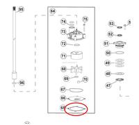Guarnizione Pompa dellAcqua Evinrude G2 BRP - 1 PZ - 355285