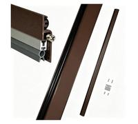 Guarnizione Porta 100cm, Paraspifferi Sottoporta in Lega Alluminio | Spazzatrice automatica per porta retrattile sul fondo della porta con guarnizione a goccia regolabile, blocca