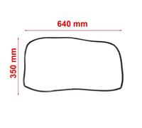 Guarnizione Porta 640 x 350 mm | 4 Lunette 2 Ganci Sportello Forno 90 Cm Lofra