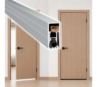 Guarnizione porta automatica nascosta su misura con pomello ottone