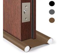 Guarnizione Porta Blindata da 8.5 cm a 10 cm di Spessore, HASA zone Sotto Porta Entrata per Spifferi con Impermeabile Tessuto Oxford (93cm, Marrone)