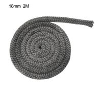 Guarnizione Porta Bruciatore a Legna Corda Stufa/Fuoco Nera Lunghezza 18/20mm 2m