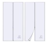Guarnizione Porta Condizionatore, Telo per Condizionatore Portatile con Prolunga del Tubo Flessibile Cucita, Kit Porta Condizionatore Portatile con Chiusura Lampo, Facile da Montare (120x240cm)
