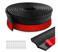 Guarnizione porta garage adesiva universale guarnizione soglia porta garage con chiodi (3m, Gomma espansa)
