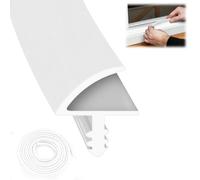 Guarnizione porta interna telaio, isolamento acustico, anti-collisione, per scanalatura 3 mm e piega 11 mm (bianco-5 m)