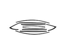 Guarnizione portiera auto Per Tesla Per Model 3 2017-2023 Accessori Auto Modanatura Esterna Per Finestrini Battitacco Rivestimento Laterale(Matte black)