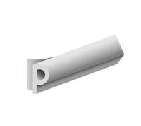 Guarnizione profilo autoadesivo, tipo P, Plastica, Colore: Bianco, 1 pezzi = 7,5 meter; 1 pezzi
