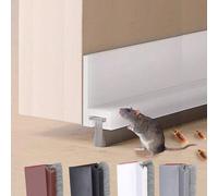 Guarnizione regolabile per porte che si adatta a spazi da 0 a 15 mm, barriera anti-polvere/insetti - facile da installare per la casa - paraspifferi per il doppio uso invernale ed estivo Marrone - 2 c