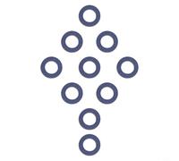 Guarnizione rondella di scarico dell'olio motore compatibile con anello 90430-12031, confezione da 10 compatibile con per 4Runner compatibile con Avalon compatibile con Camry e ES350 GS350 GX460